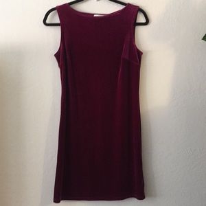 Vintage pink velour dress